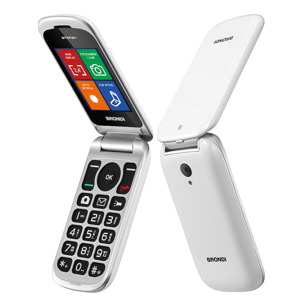 BRONDI STONEPIUBIANCO - Brondi Handy Weiß DUALSIM