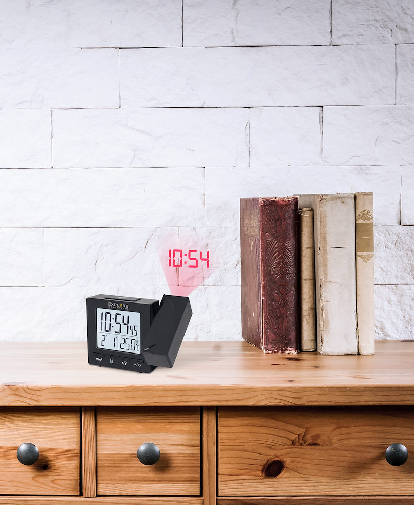 EXPLORE SCIENTIFIC RDP1001BLACK - Digitaluhr mit Projektionsfunktion