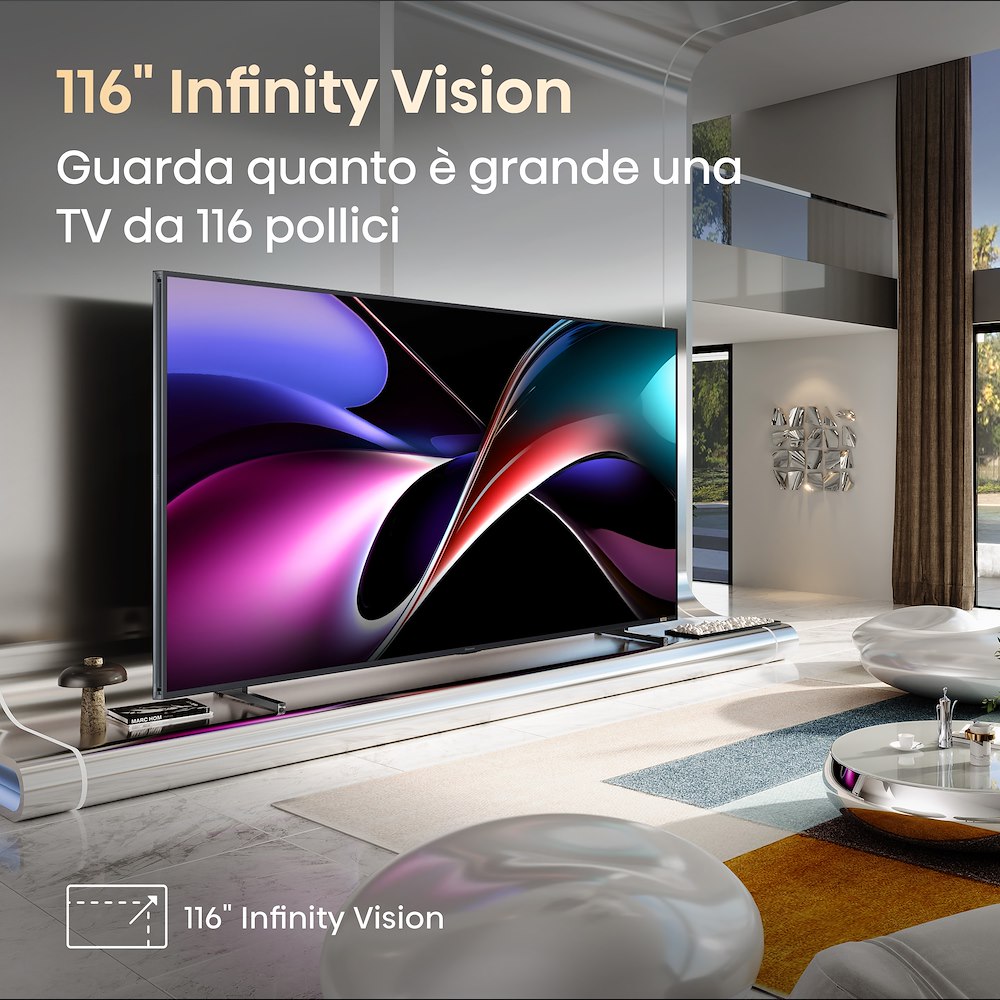 HISENSE 116UXQ - Smart TV RGB-MiniLED 116" 4K