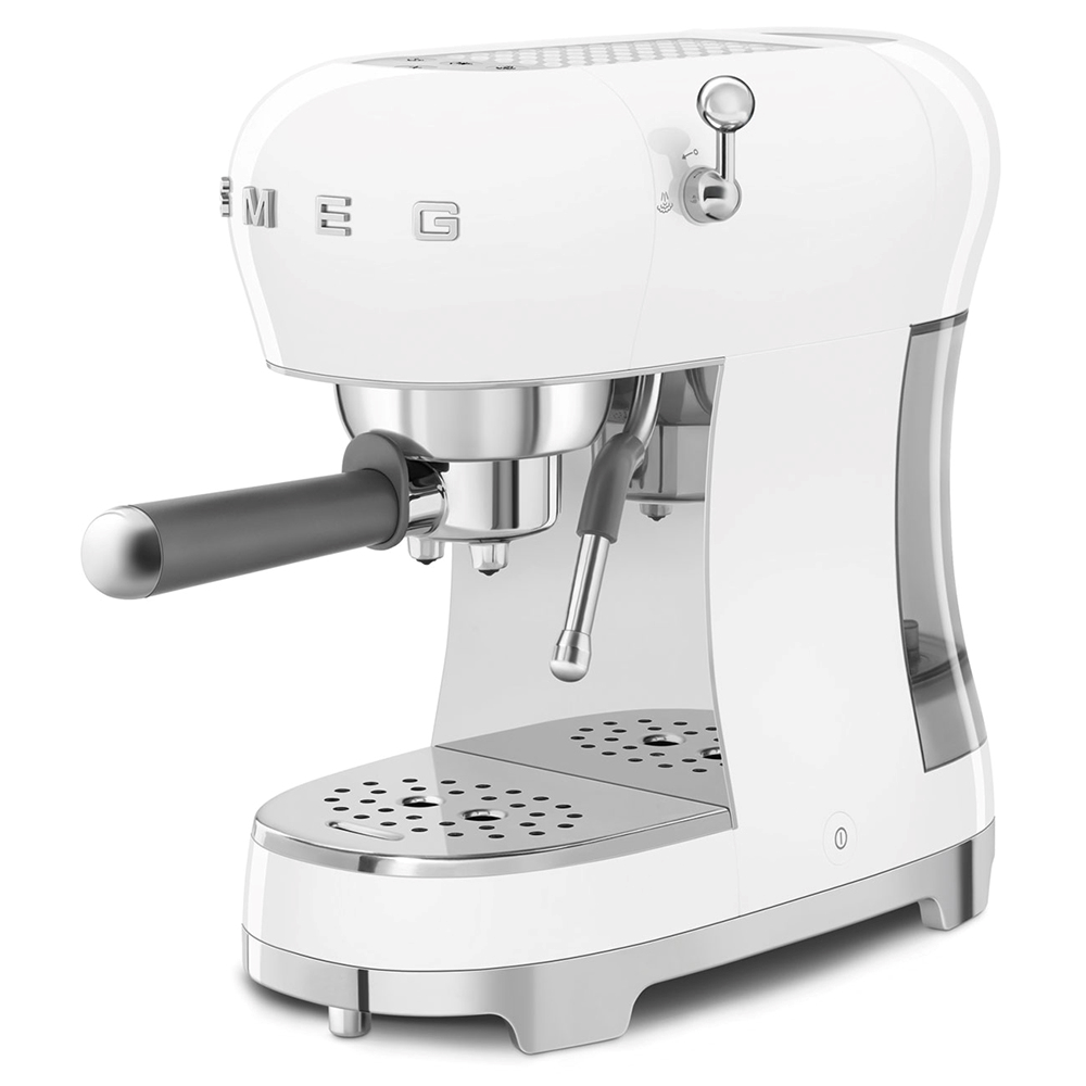SMEG ECF02WHEU - Espressomaschine 50's Stil - Weiß