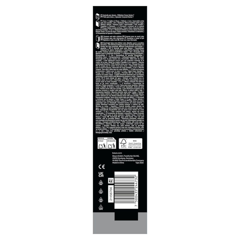 BRAUN BG7550 - Braun Herrenrasierer Serie 7 BG7550 mit Zubehör
