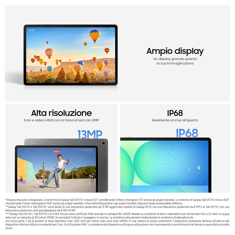 SAMSUNG SMX620NZAREUE - Samsung S10 FE 128GB WIFI Tablet