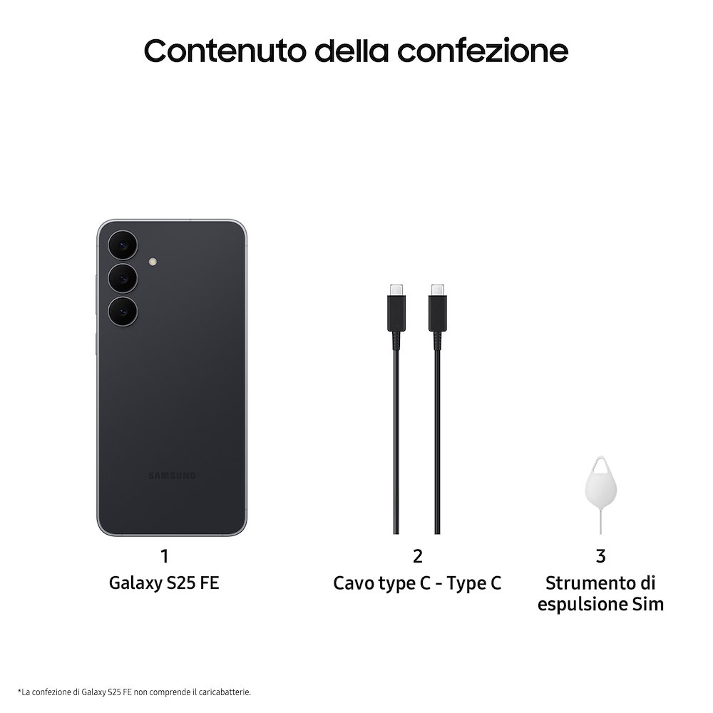 VODAFONE GALAXYS25FE5G256GBVODBLAC - Samsung Galaxy S25 FE 5G 256GB Schwarz