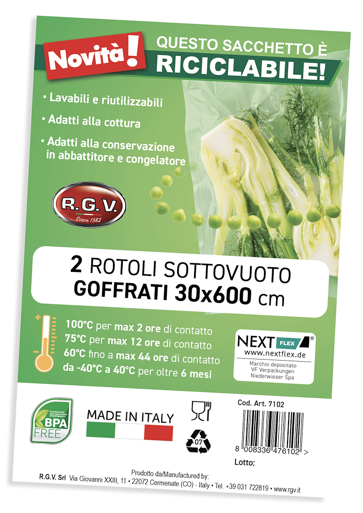 RGV 7102 - Vakuumrollen 30x600 cm