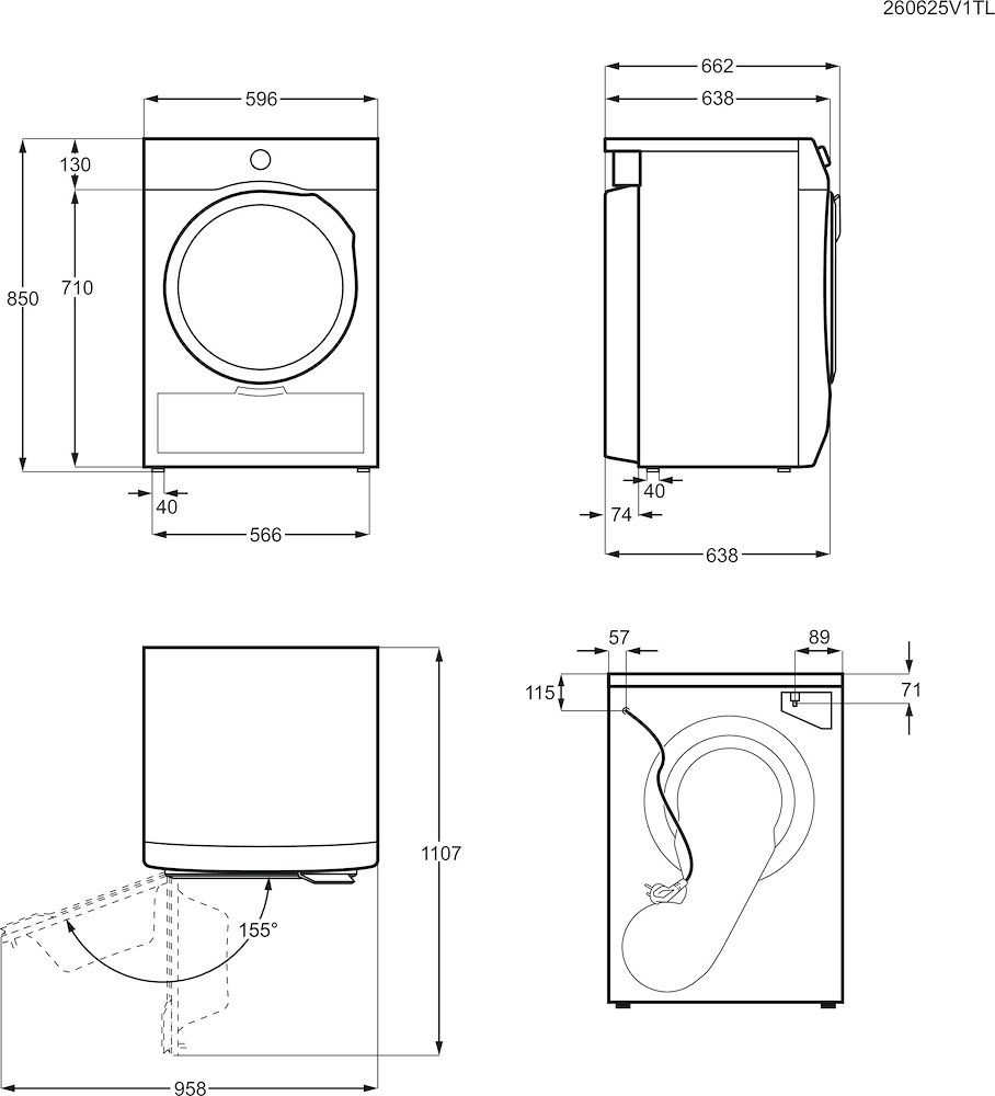 ELECTROLUX EW6H1ZBG8C - Trockner 8Kg