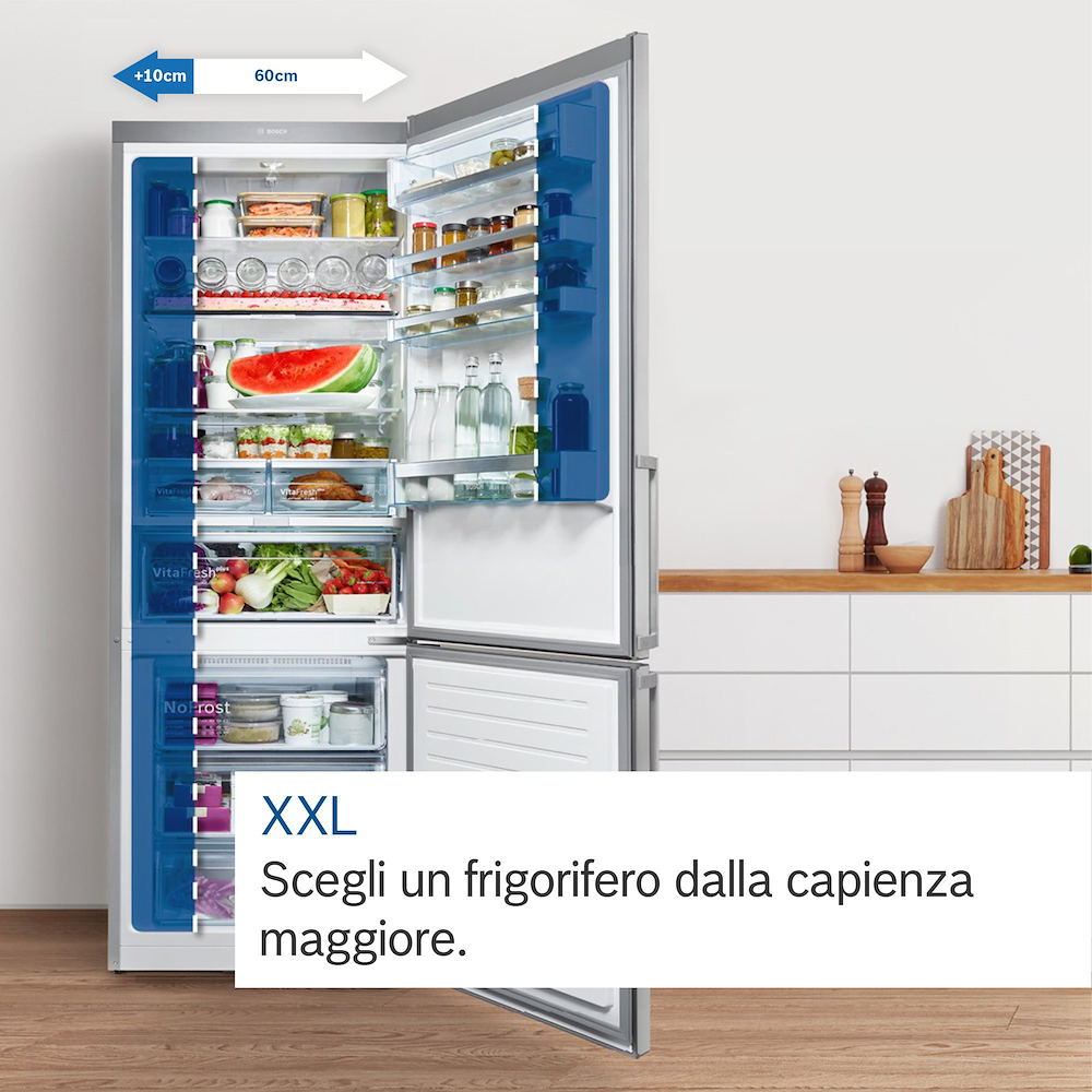 BOSCH KGN86AIDR - Kombigerät 631 L Edelstahl von