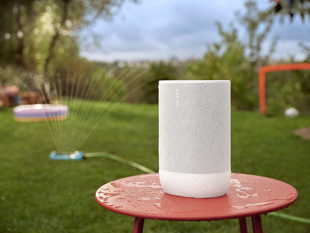 SONOS MOVE2WHITE - Sonos Move 2 Portabler Bluetooth-Lautsprecher Weiß