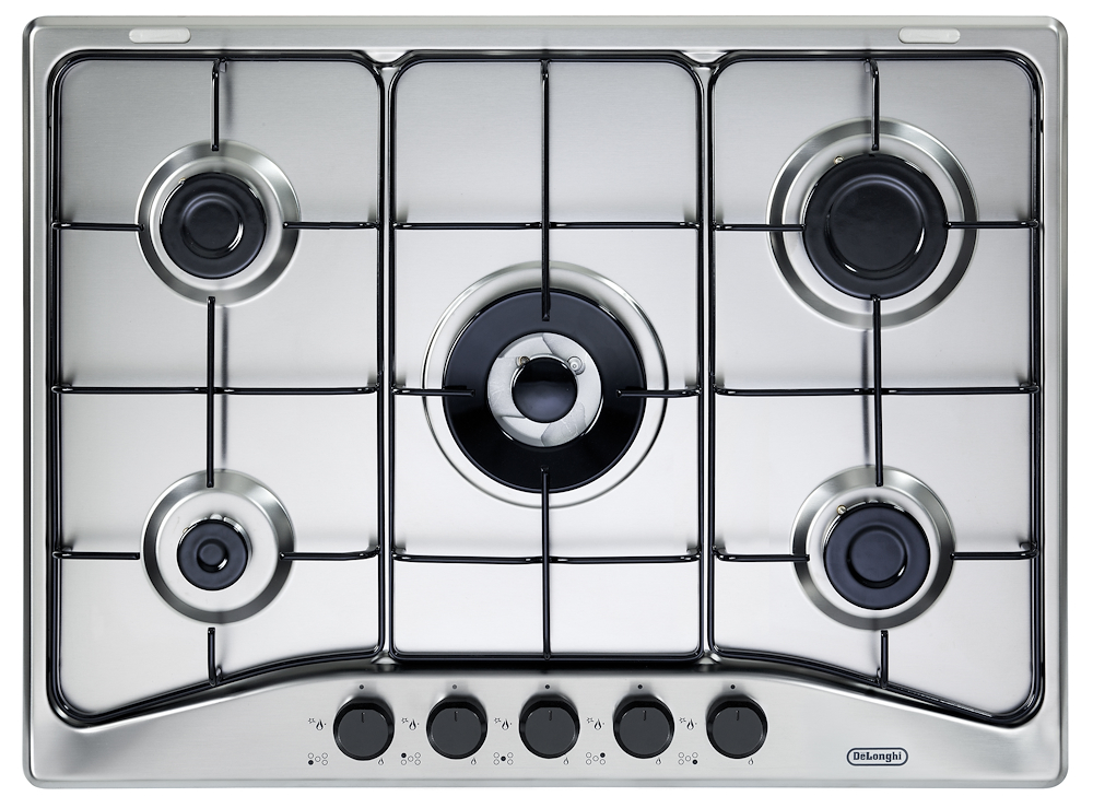 DE LONGHI FFA57ASV - Gasherd 70cm 5 Zonen Edelstahl