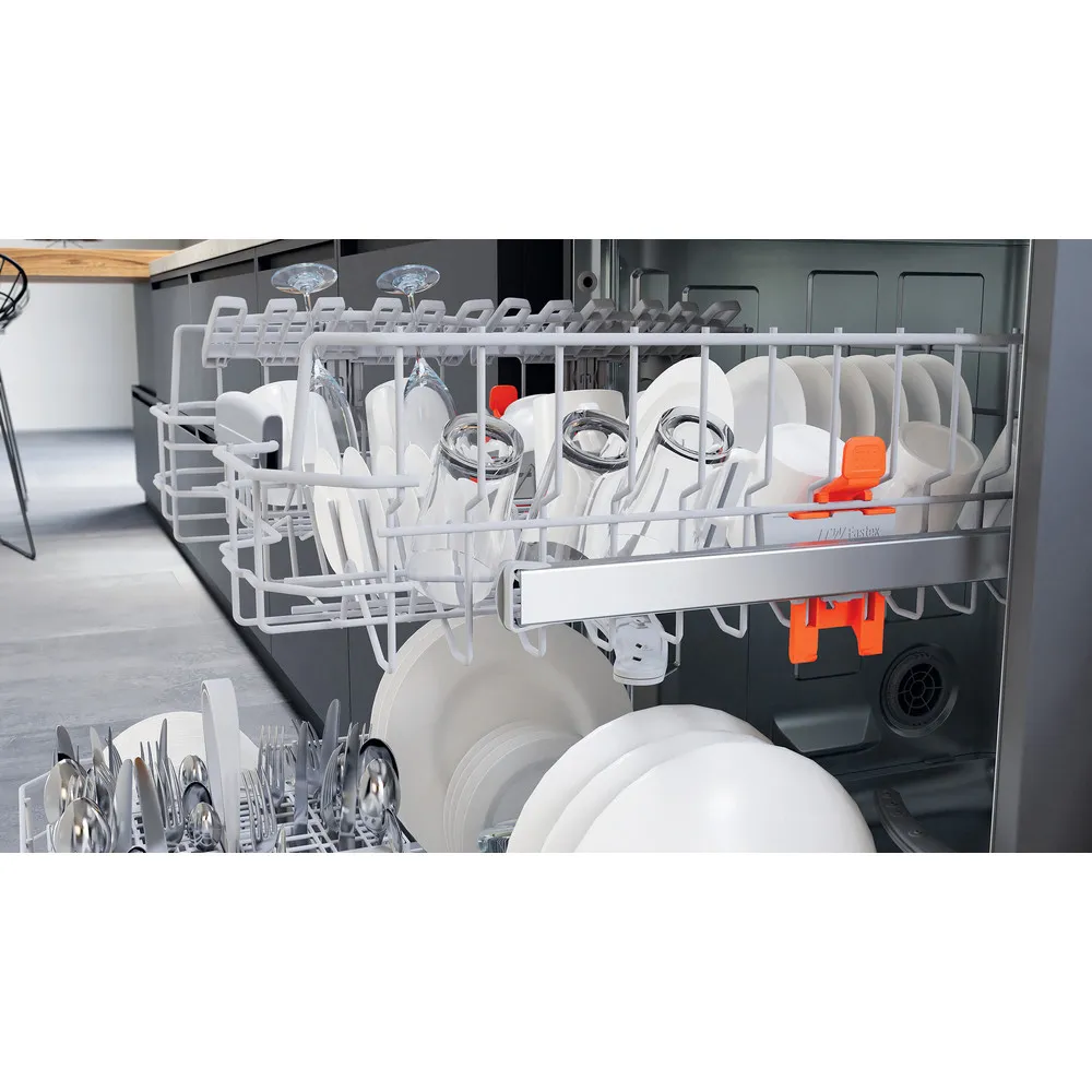 HOTPOINT-ARISTON HA2FFC14BX - Freistehende Geschirrspülmaschine Inox