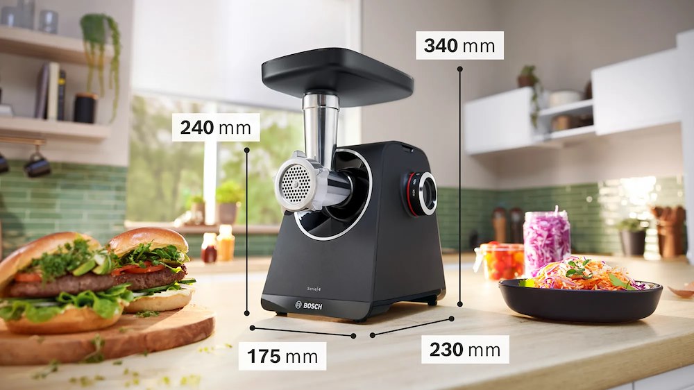 BOSCH MFWS450B - Fleischwolf MultiPower 1900W Schwarz