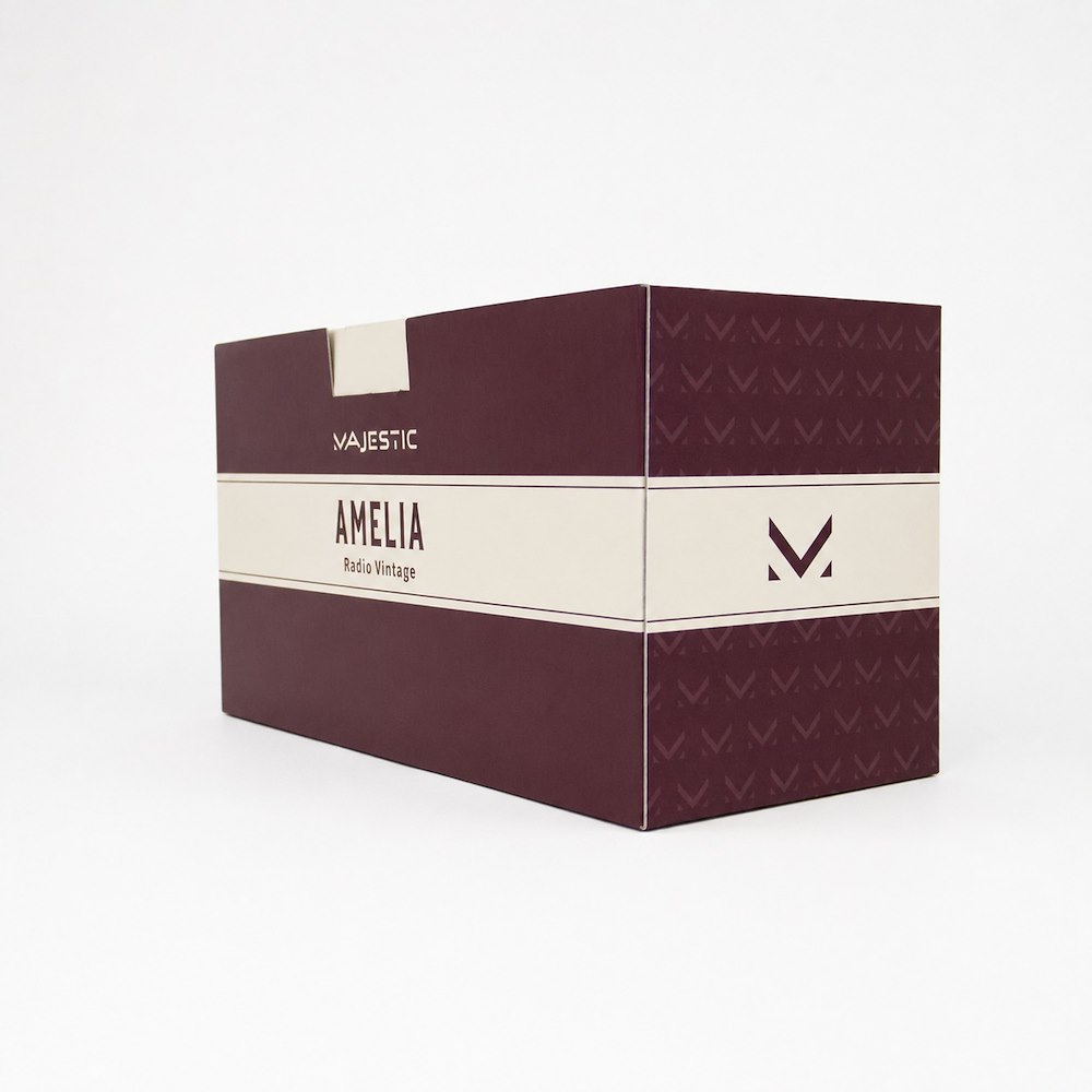 MAJESTIC AMELIABR 0756883 RADIO PORT.FM DOPPIO SISTEMA DI ALIMENTAZ. MARRONE