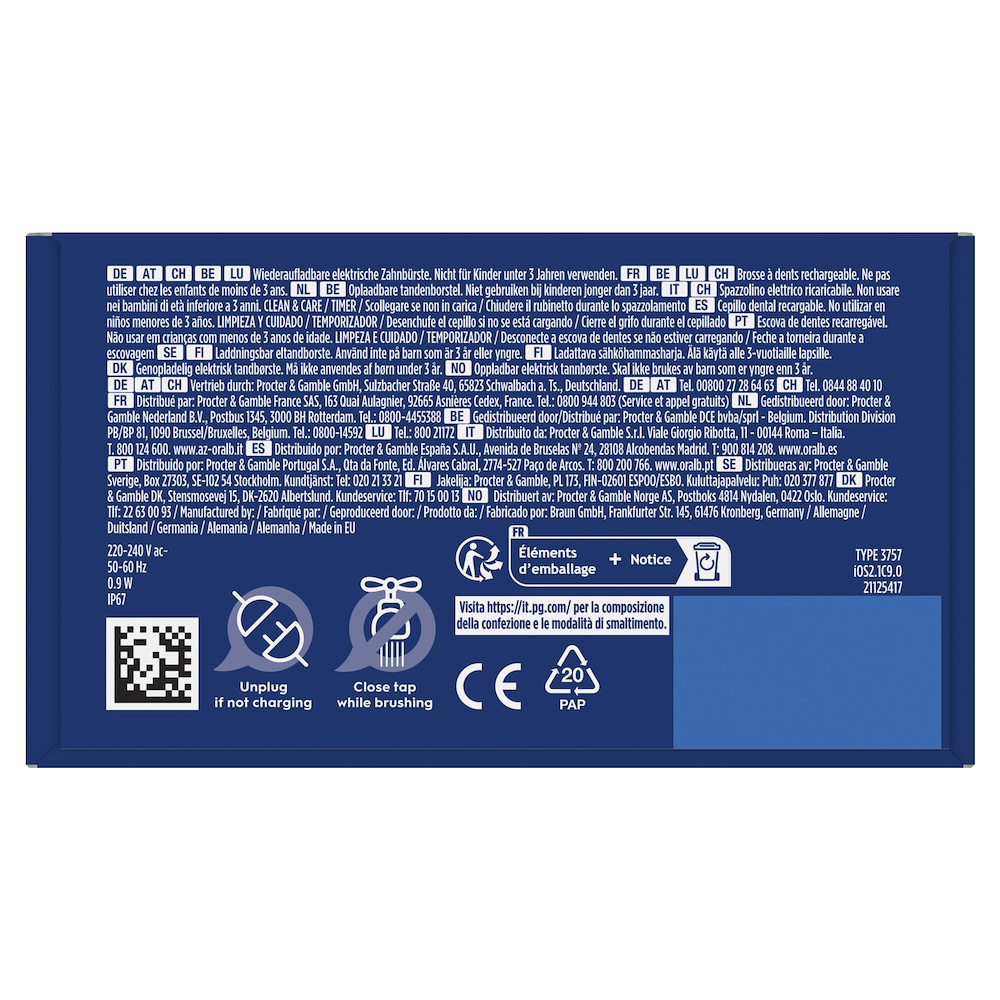 ORAL-B IO2CLEANANDCAREDARKGREEN - Oral-B iO 2 Elektrische Zahnbürste Grüne Farbe