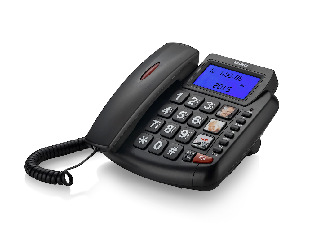 BRONDI BRAVO90LCDNERO - Festnetztelefon Brondi Bravo 90