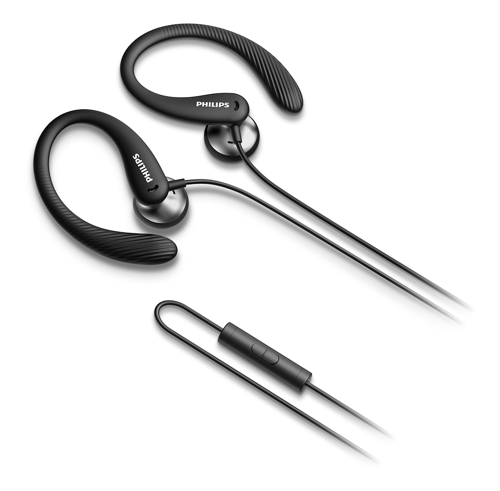 PHILIPS TAA1105BK00 - Philips TAA1105BK/00 In-Ear Sport-Kopfhörer mit Mikrofon