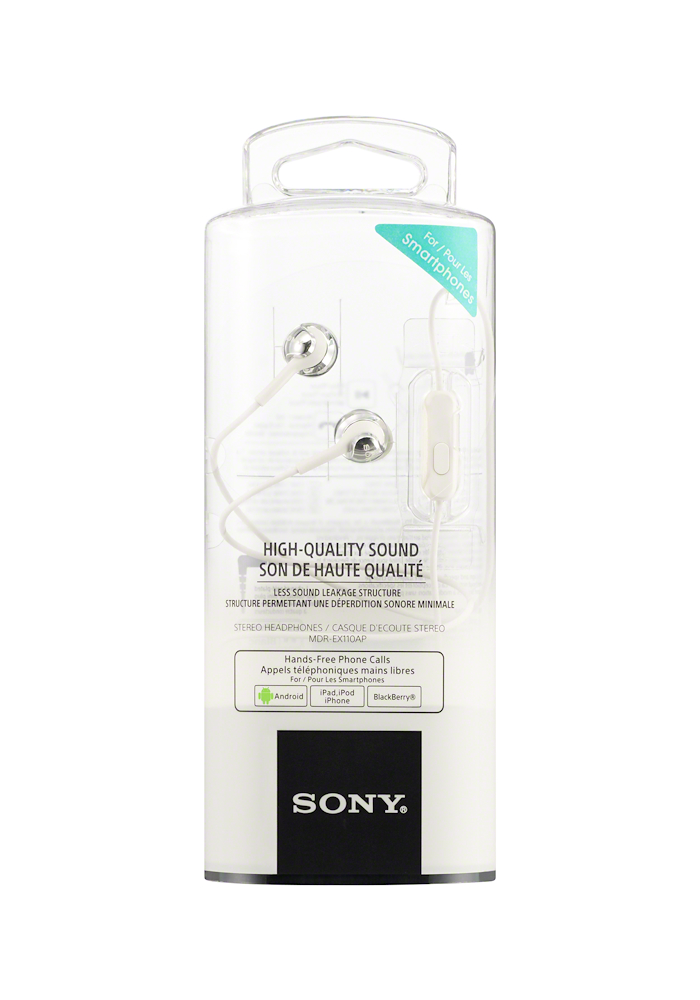 SONY MDREX110APW - Sony In-Ear Kopfhörer mit Mikrofon Weiß