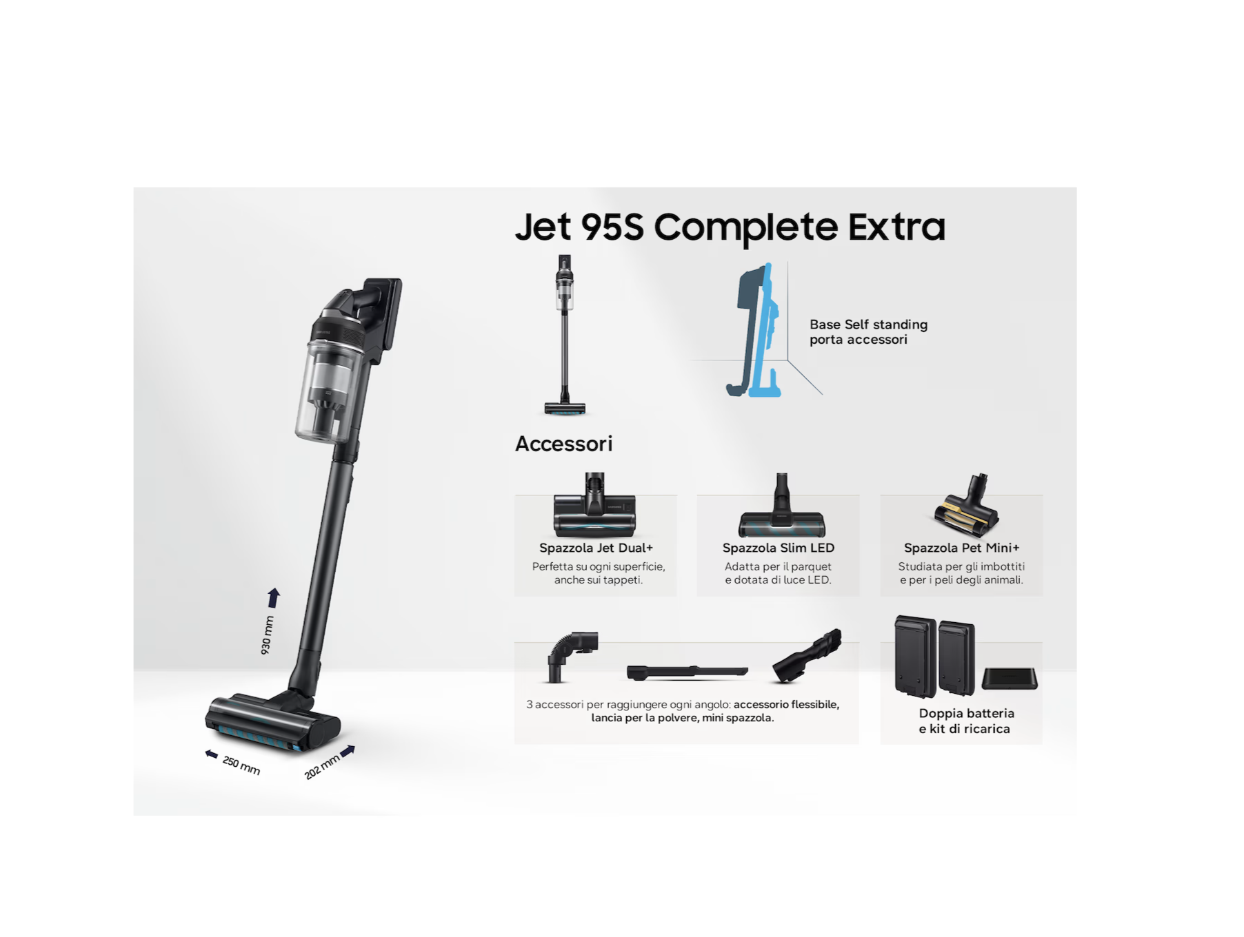 Samsung VS70H28GEK - Akku-Stabstaubsauger Jet 95S