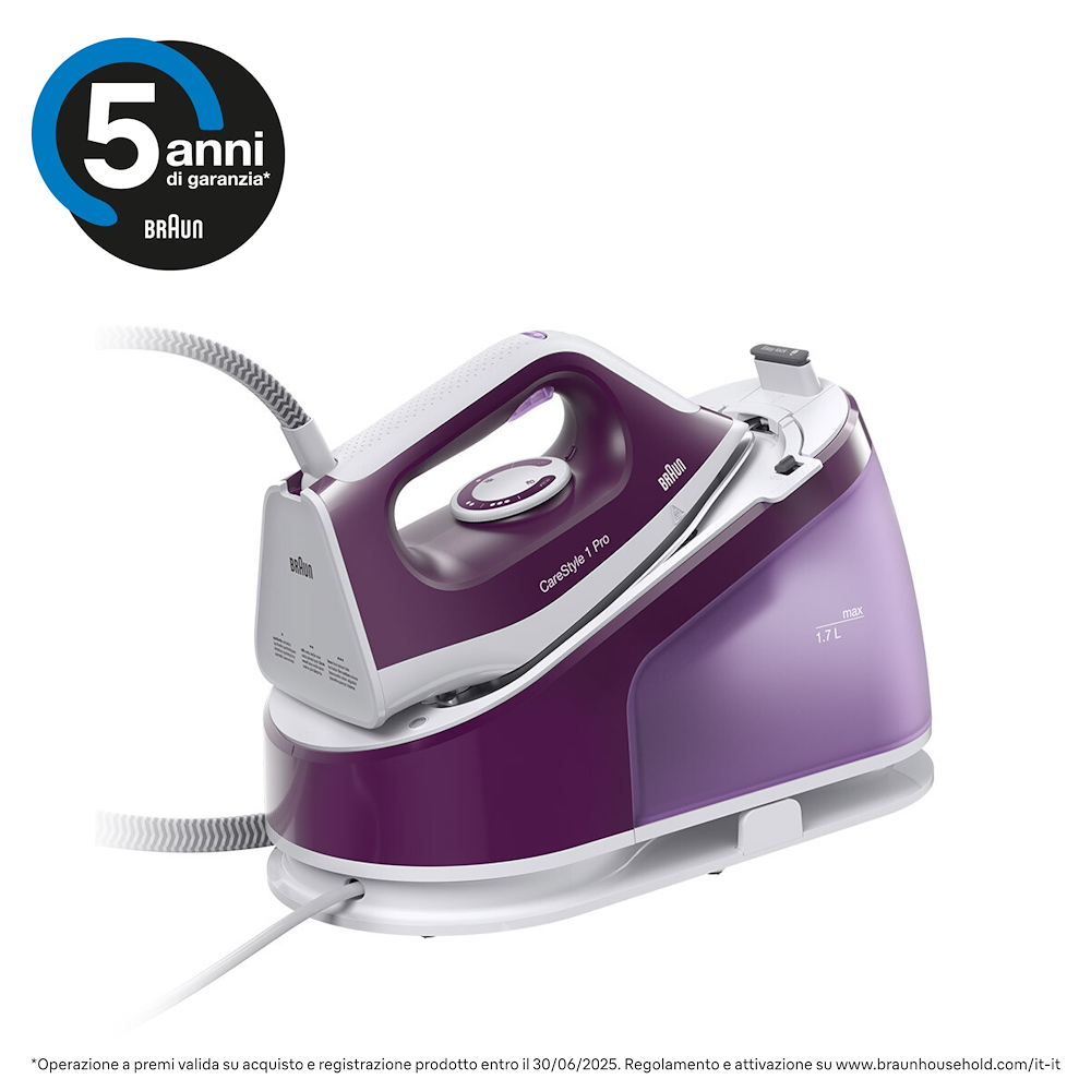 BRAUN IS1514VI - Braun CareStyle 1 Pro Dampfbügelstation IS1514VI Violett