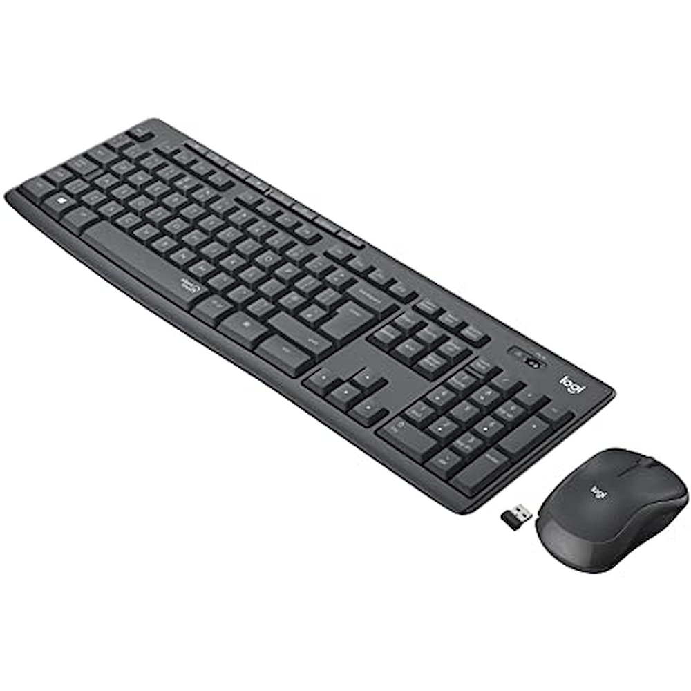 LOGITECH 920009797 - 920009797 0553576 TASTIERA WIRELESS +MOUSE MK295 SILENT GRAPHITE