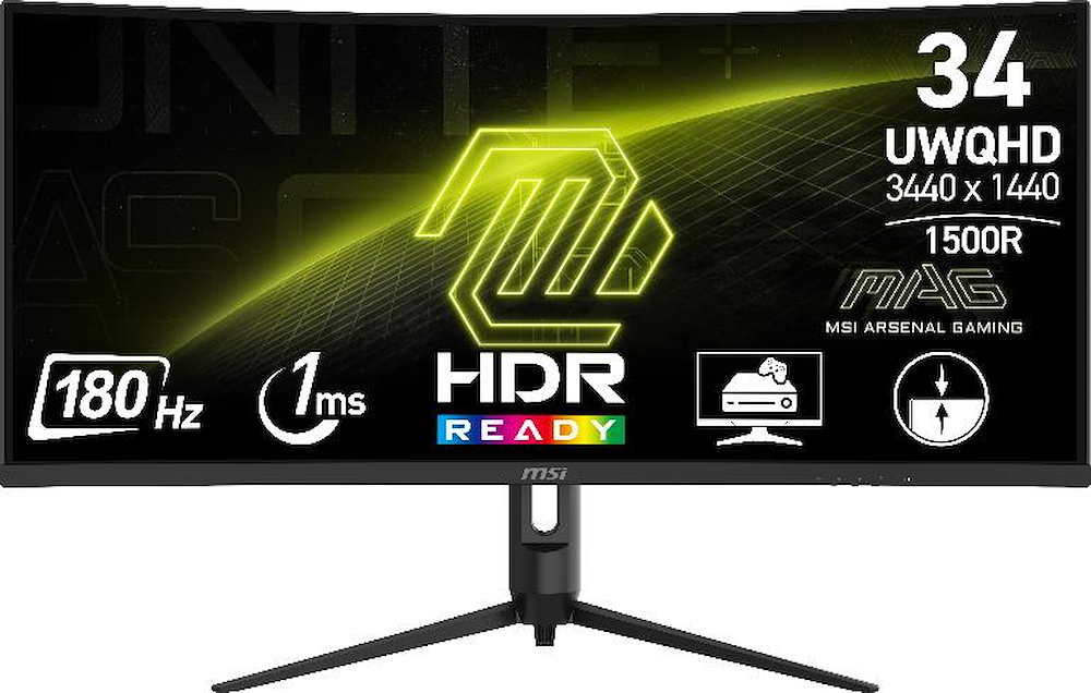 MSI MAG342CQRE2 - 34" Curved Monitor UWQHD 180Hz