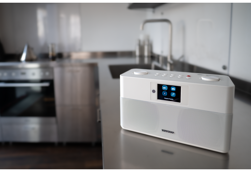 KENWOOD CRST85DABW - DAB+ Stereo Kompaktradio Weiss