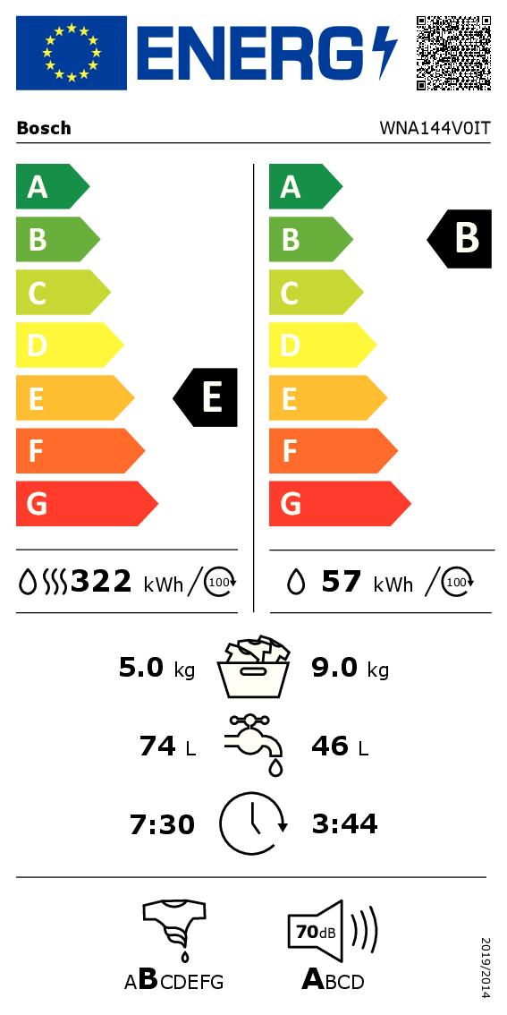 BOSCH WNA144V0IT - Serie 4 9/5kg Waschmaschine und Trockner