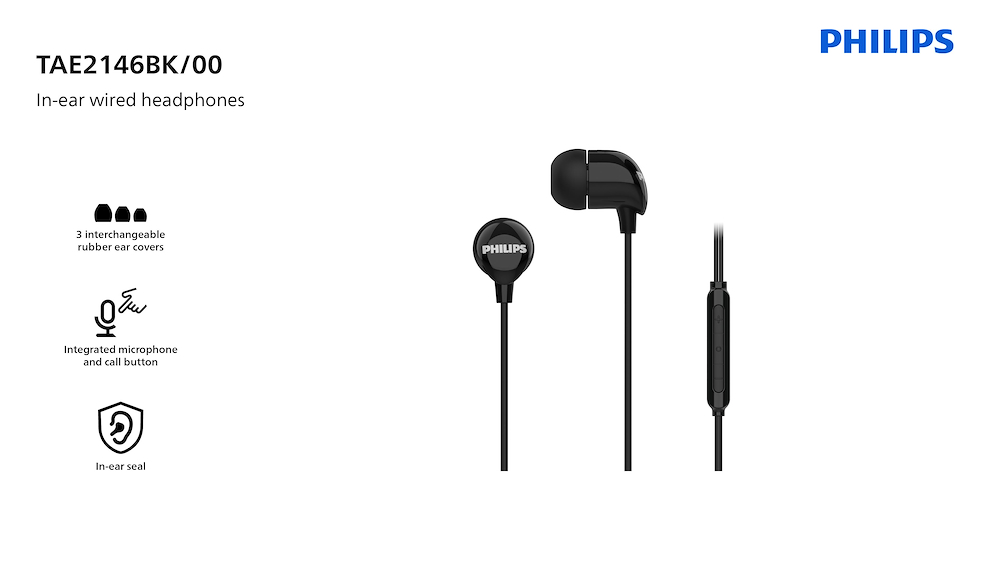 PHILIPS TAE2146BK - Philips In-Ear Kopfhörer mit USB-C