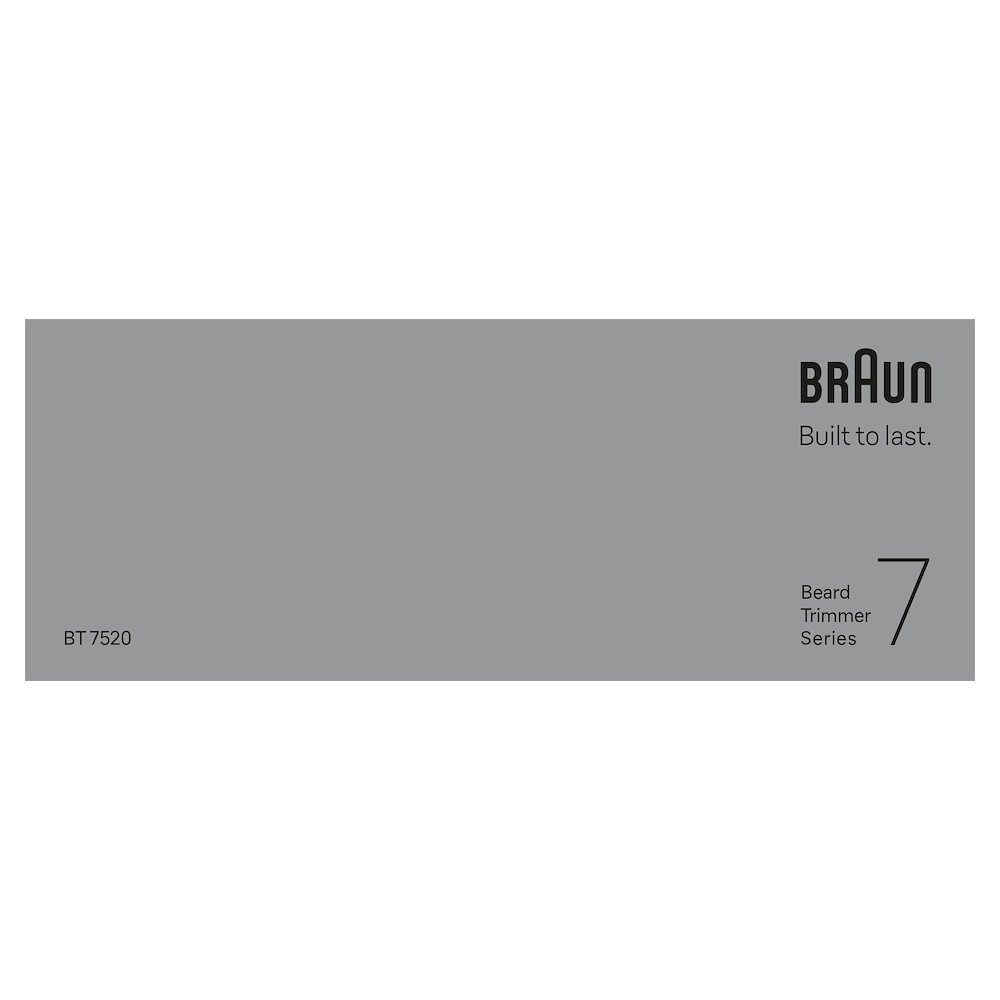 BRAUN BT7520 - Braun Series 7 Rasierer ProBlade