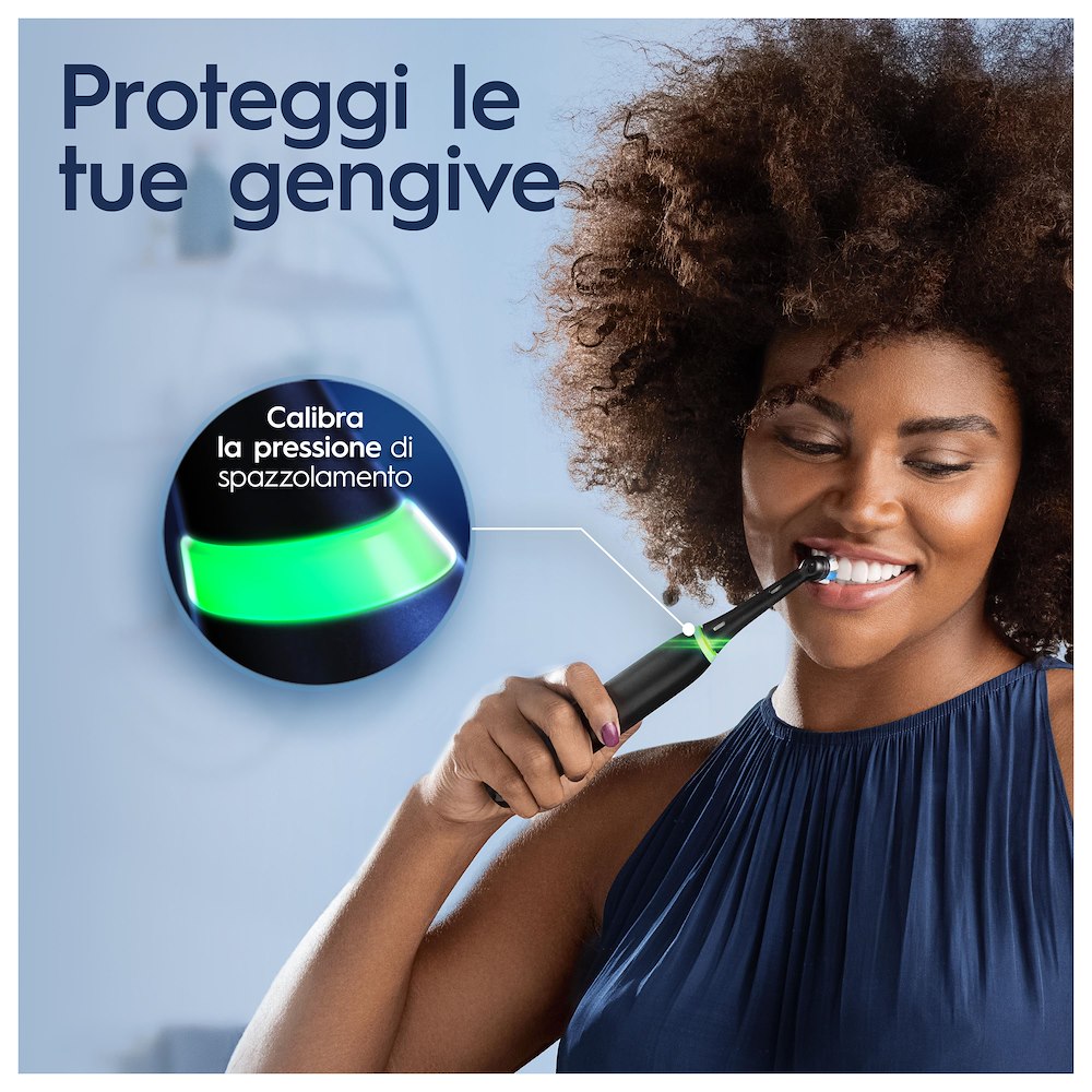 ORAL-B IO3STRIPPED - Elektrische Zahnbürste Schwarz mit Etui