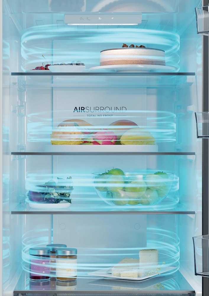 HAIER HDPR1618CNPK - Kombi Kühlschrank Edelstahl 352L