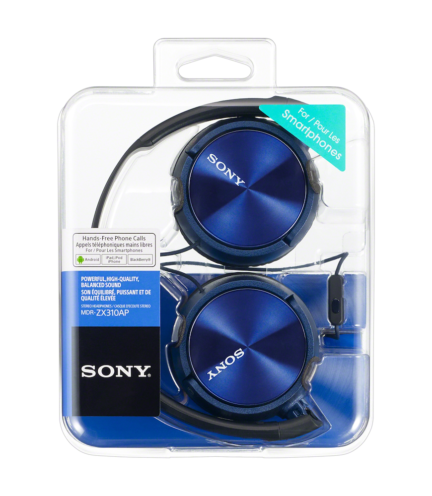 SONY MDRZX310APL - Sony MDR-ZX310AP Kopfhörer Blau