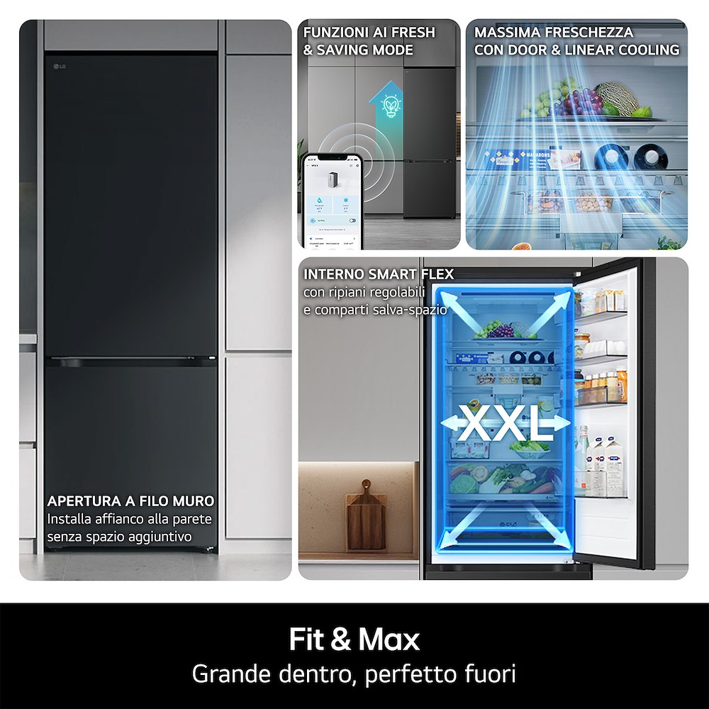 LG GBBSJ20DPY - Kombi Kühlschrank 375LT Edelstahl