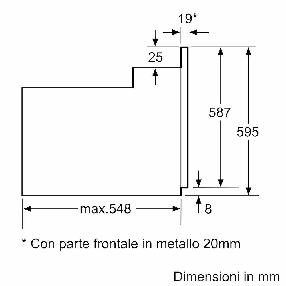 BOSCH HBF113BR1S - HBF113BR1S 0681751 FORNO 60CM 66LT MULTIF. CL.A DISP.LED INOX
