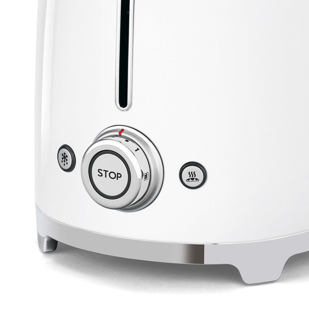 SMEG TSF02WHEU - Toaster im 50er Jahre Stil Weiß