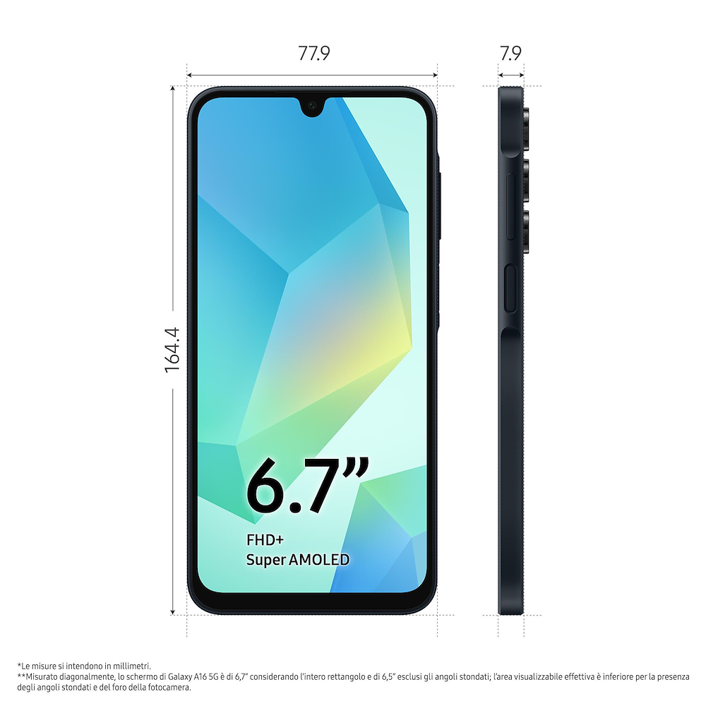 TIM GALAXYA16128GBTIMBLACK - Samsung Smartphone 6.7'' FHD 4GB 128GB