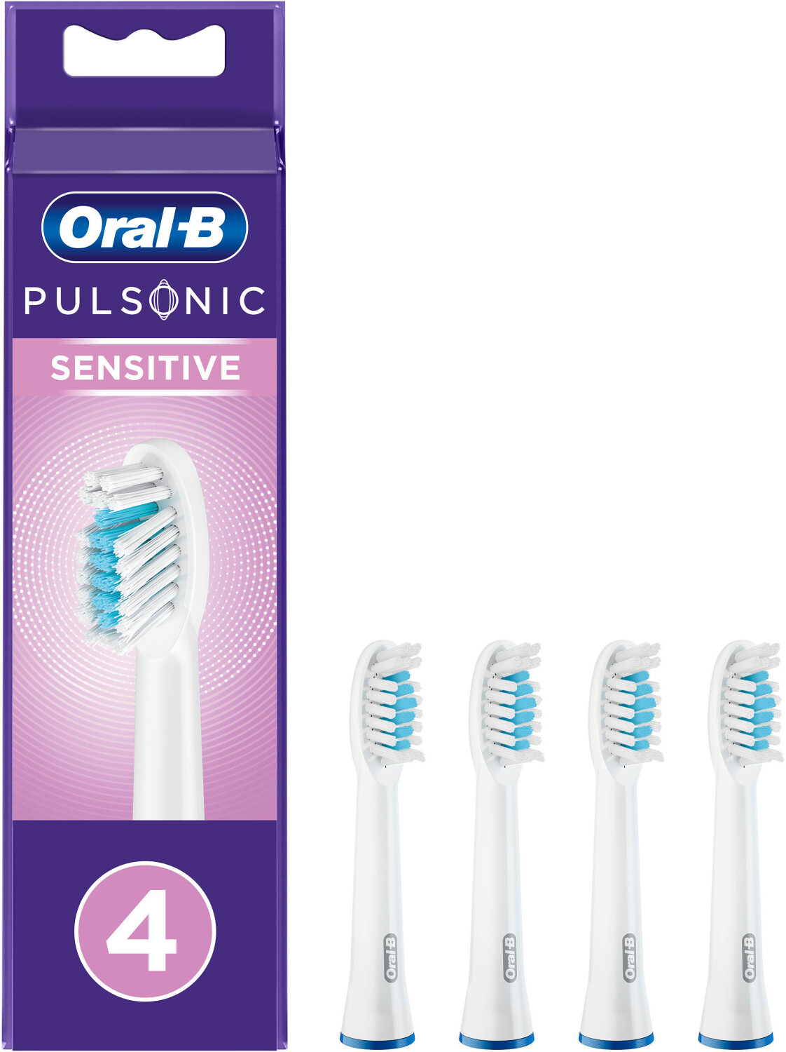 ORAL-B AA34537 - Oral-B Pulsonic Sensitive Ersatzbürsten 4er Pack