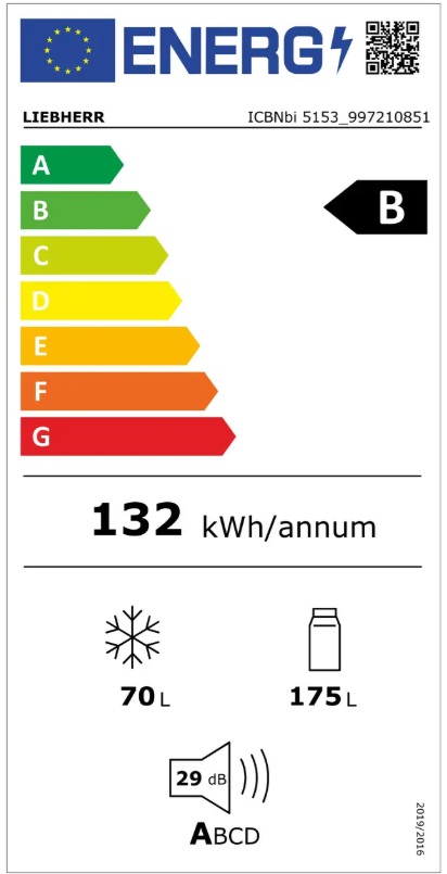 LIEBHERR ICBNBI5153 - Einbaukühlschrank NO FROST