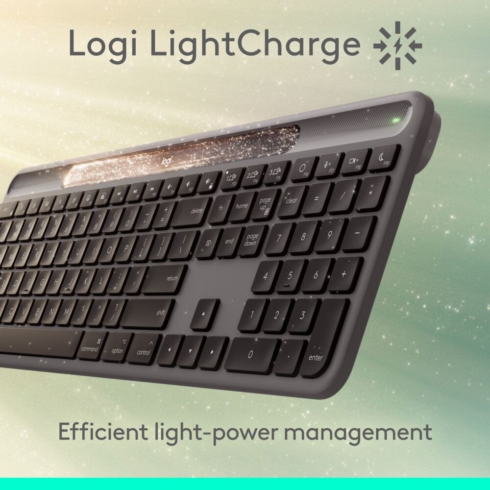 LOGITECH 920013761 - Wireless Tastatur Solar+ Graphite