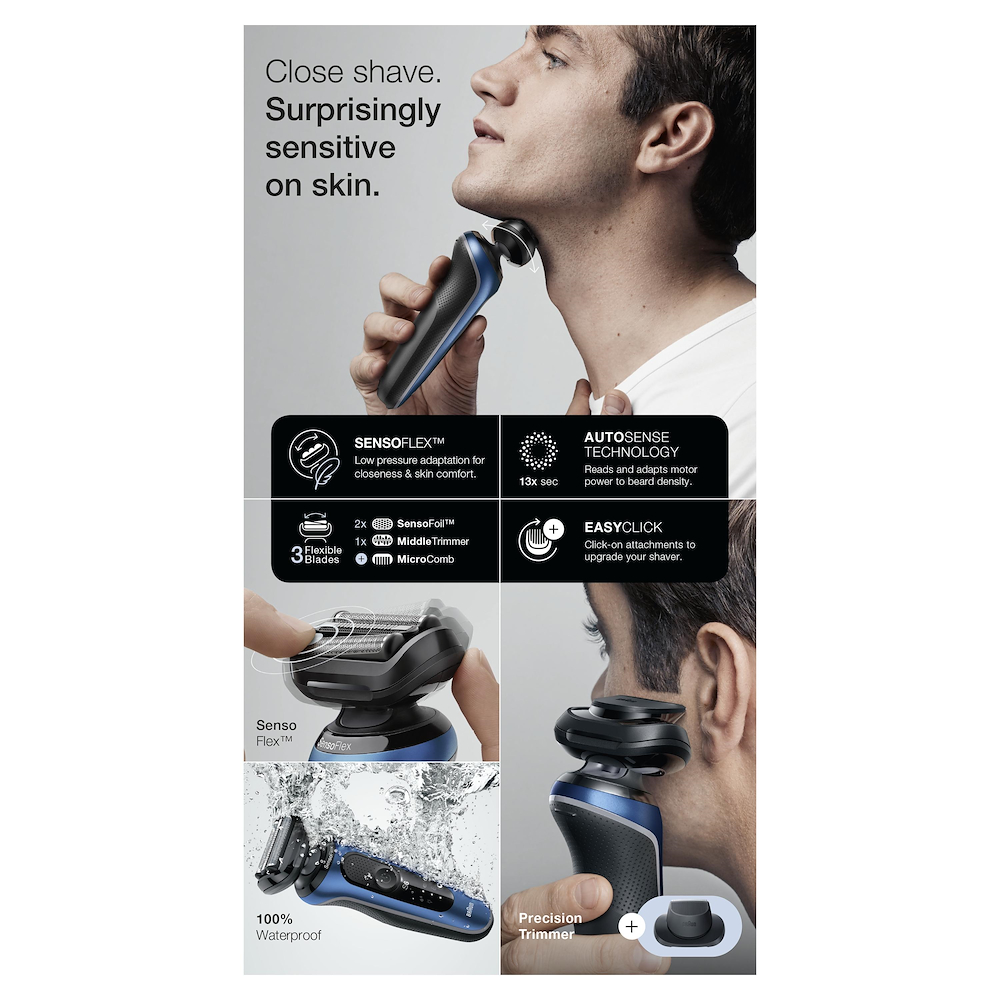 BRAUN 61B1200S - Braun Series 6 Elektrischer Rasierer