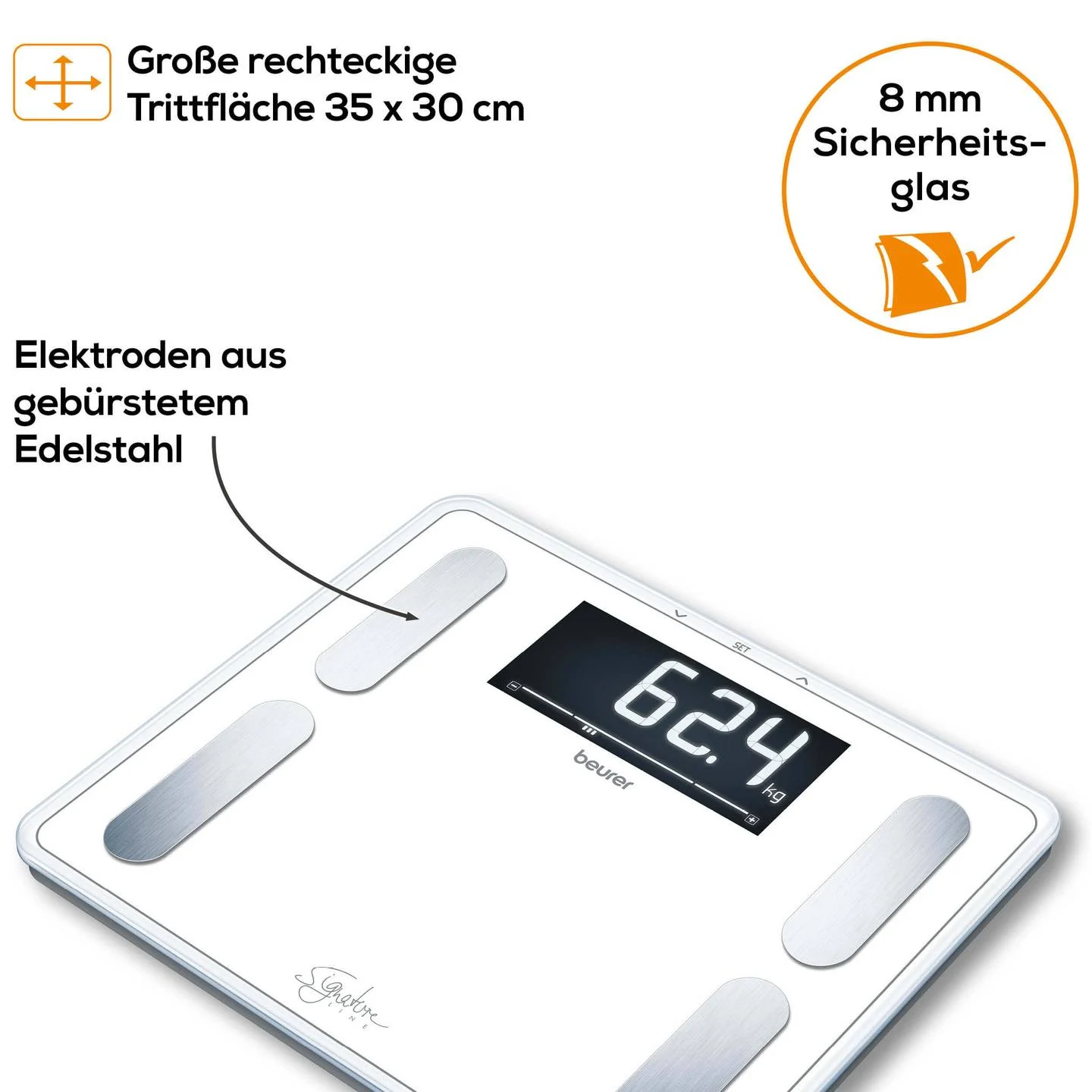 BEURER BF410BIANCO - Beurer BF410 Diagnosewaage Weiß