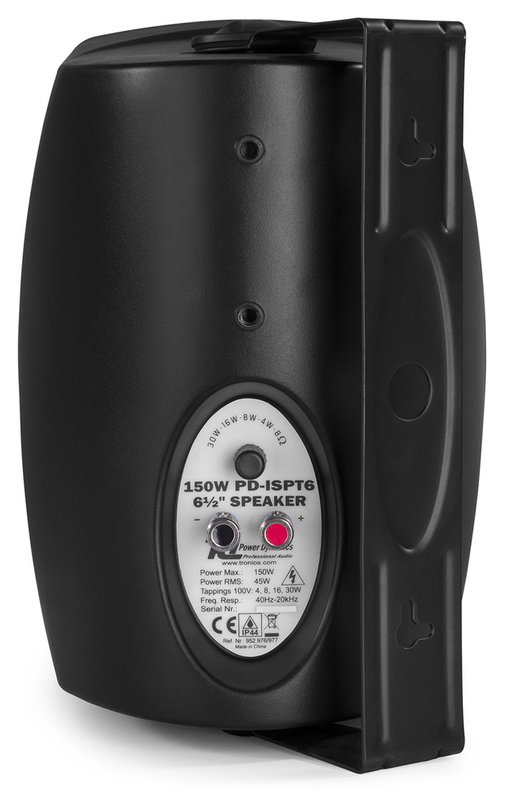POWER DYNAMICS 952.977 ISPT6B - Power Dynamics ISPT6B – 6,5" 2-Wege Lautsprecher, 150W, 100V/8 Ohm, Schwarz