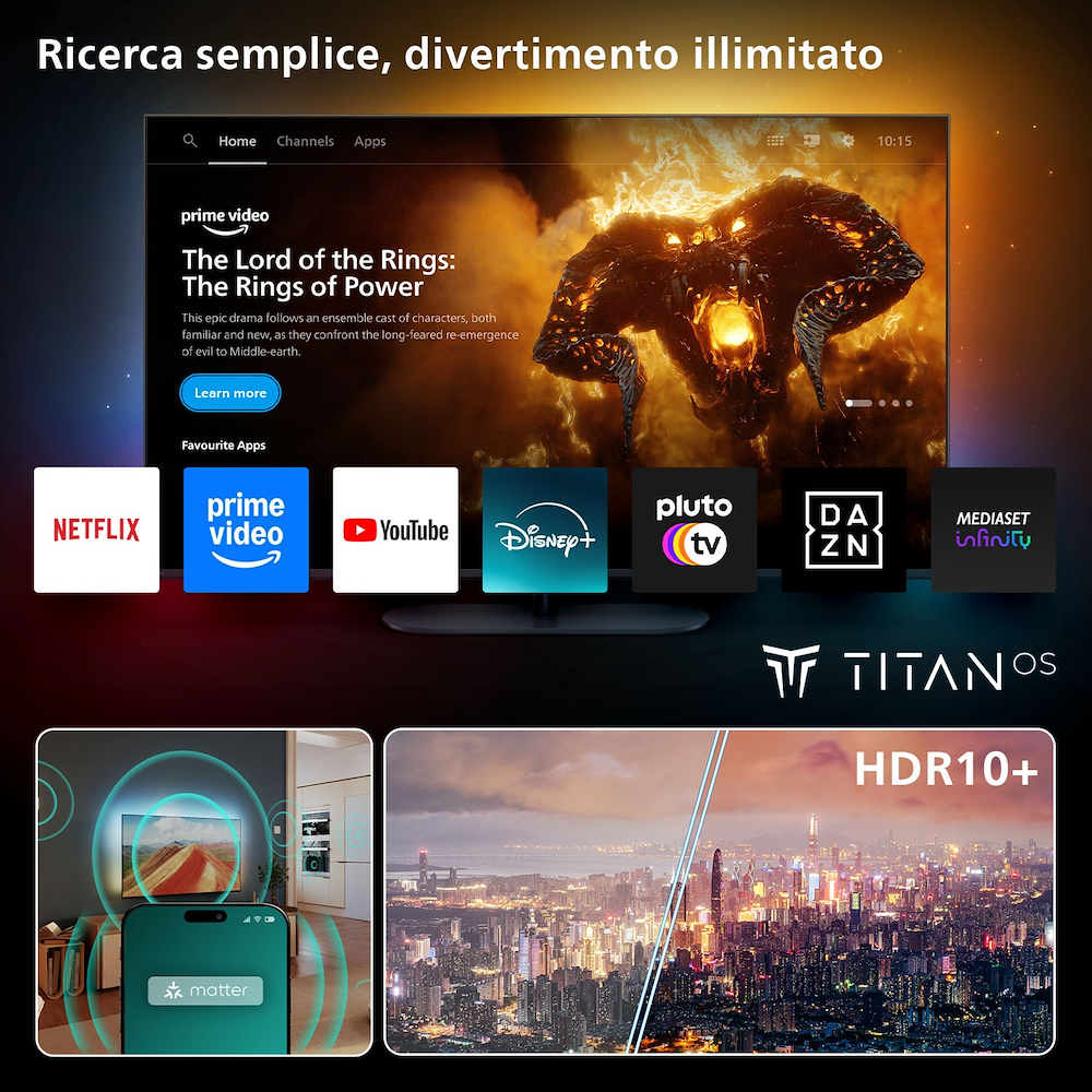 PHILIPS 65PUS8010 - Smart TV 65" 4K UHD