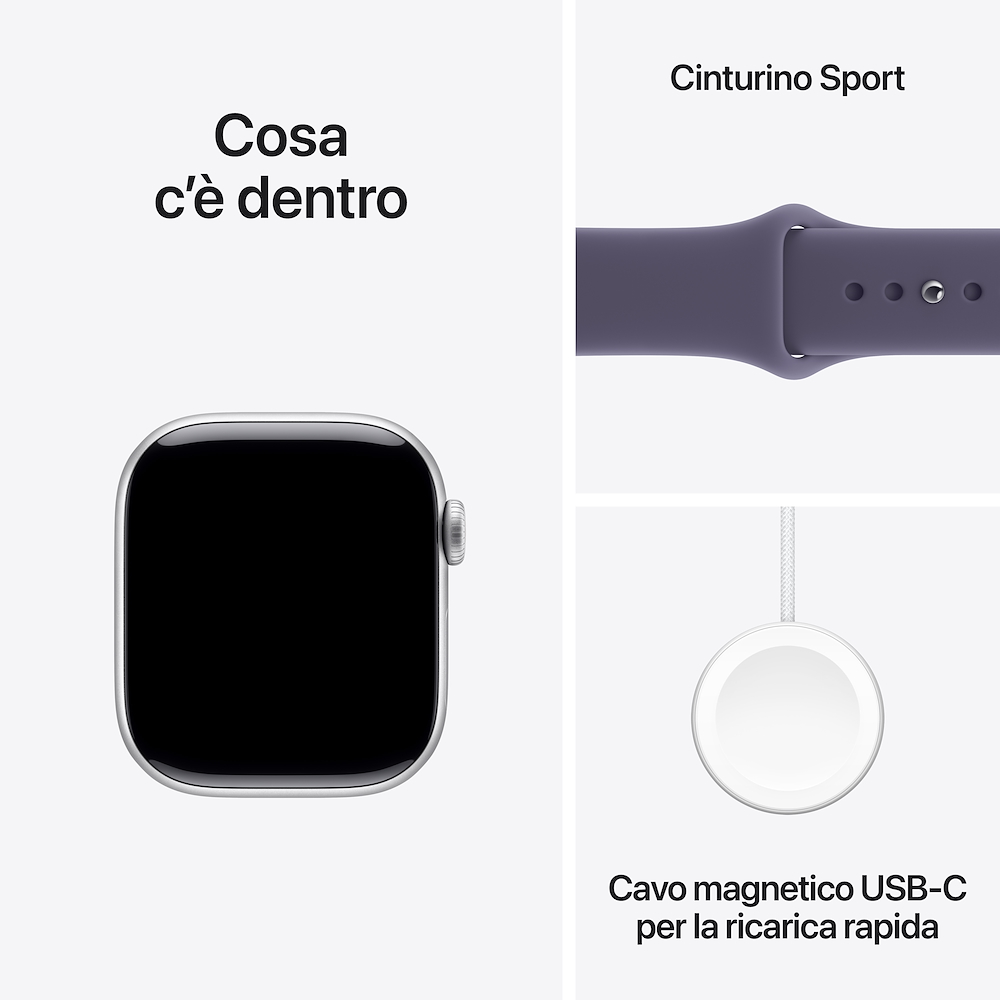APPLE MEU64QL/A - Apple Watch 11 GPS Silber Lila