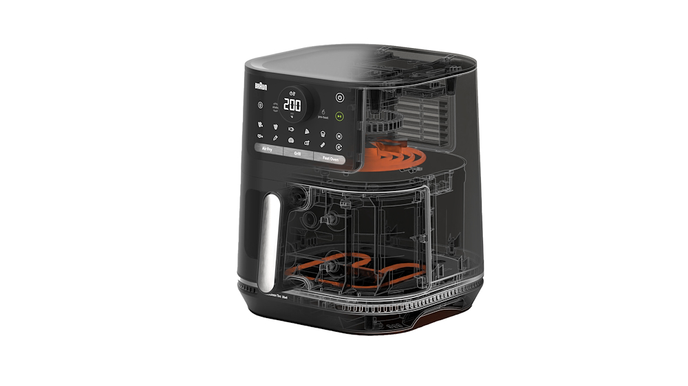 BRAUN HF5073 - Heißluftfritteuse 2000W mit Grill schwarz