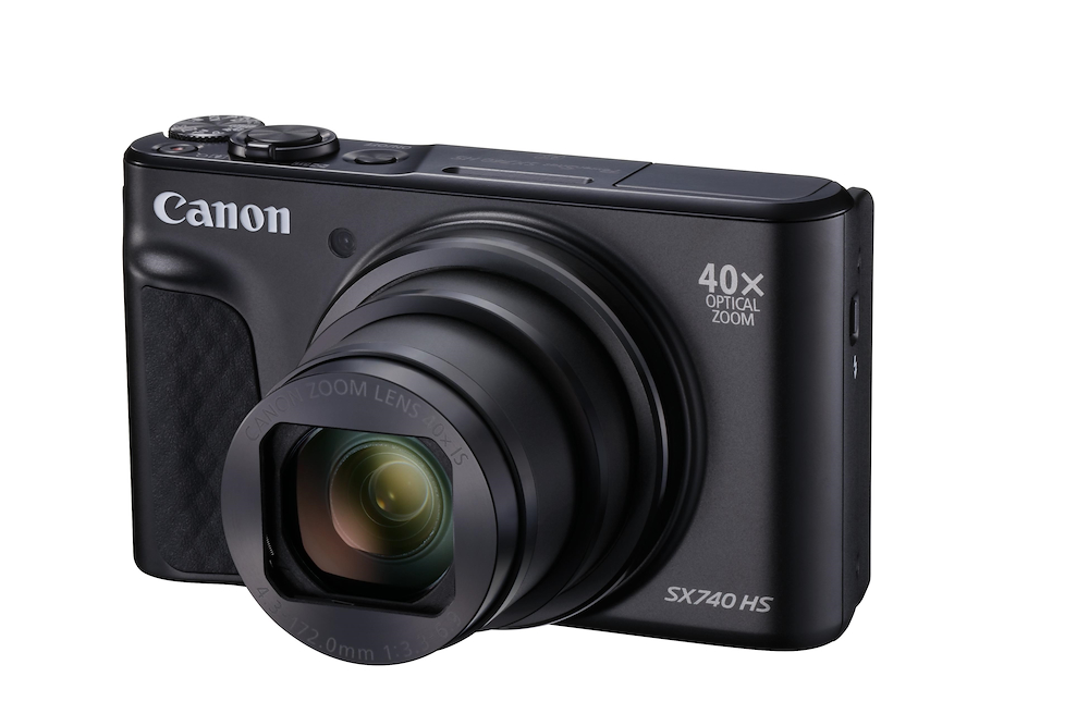 CANON POWERSHOTSX740HSLITEBLACK - Kompaktkamera 40x Zoom 4K