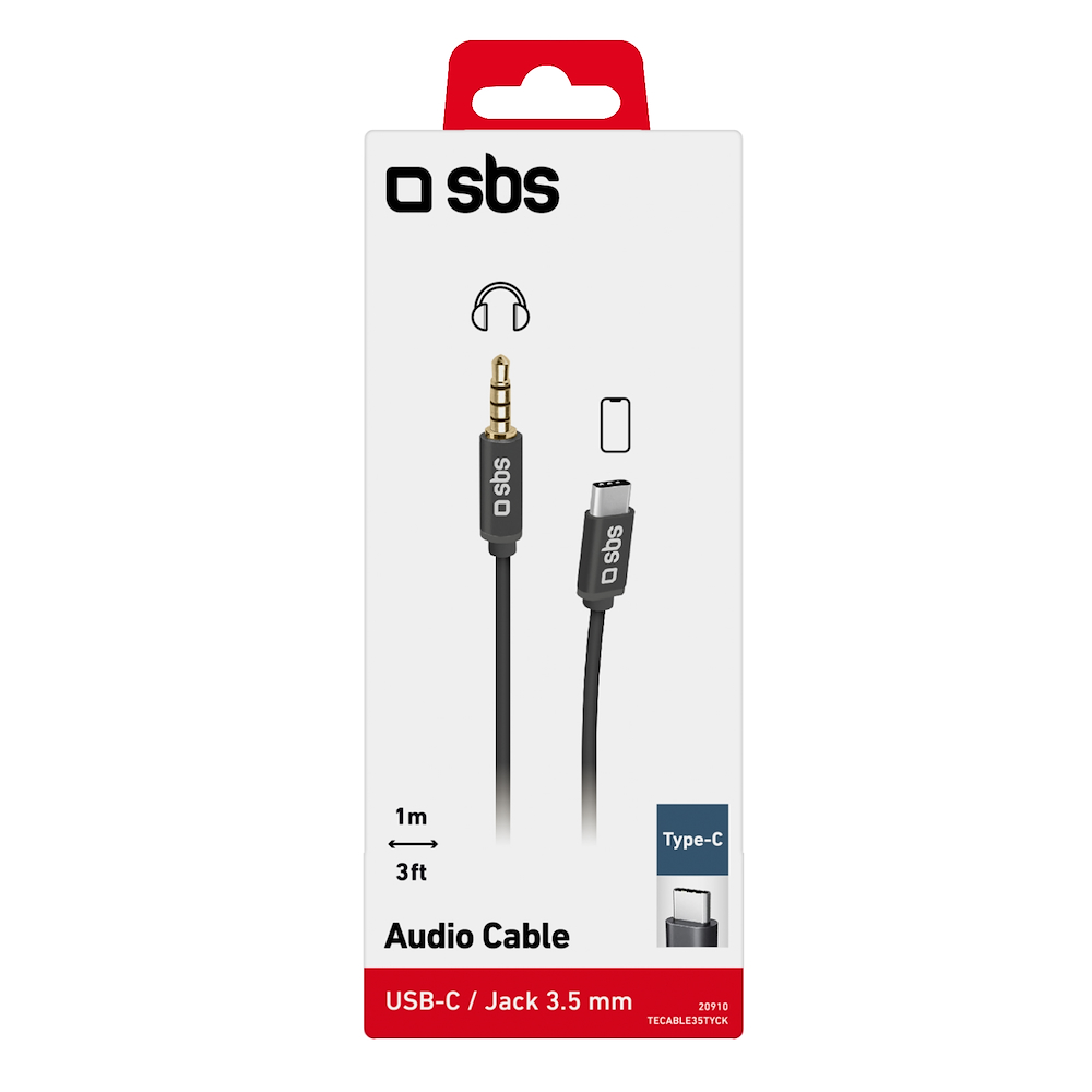 SBS TECABLE35TYCK - Adapter USB-C und 3.5 mm Klinke