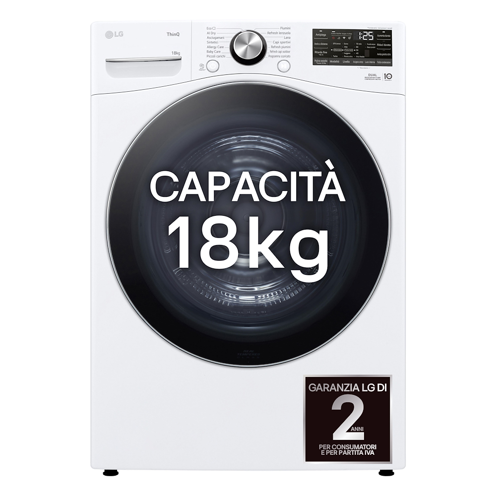 LG RH18U8AVCW - 18kg DUAL Inverter Wäschetrockner
