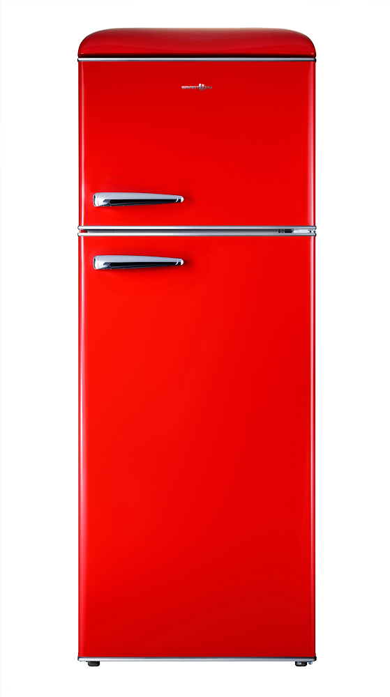 SMARTWAY WGDP215NSRE0 - Kühlschrank Kombiniert Rot