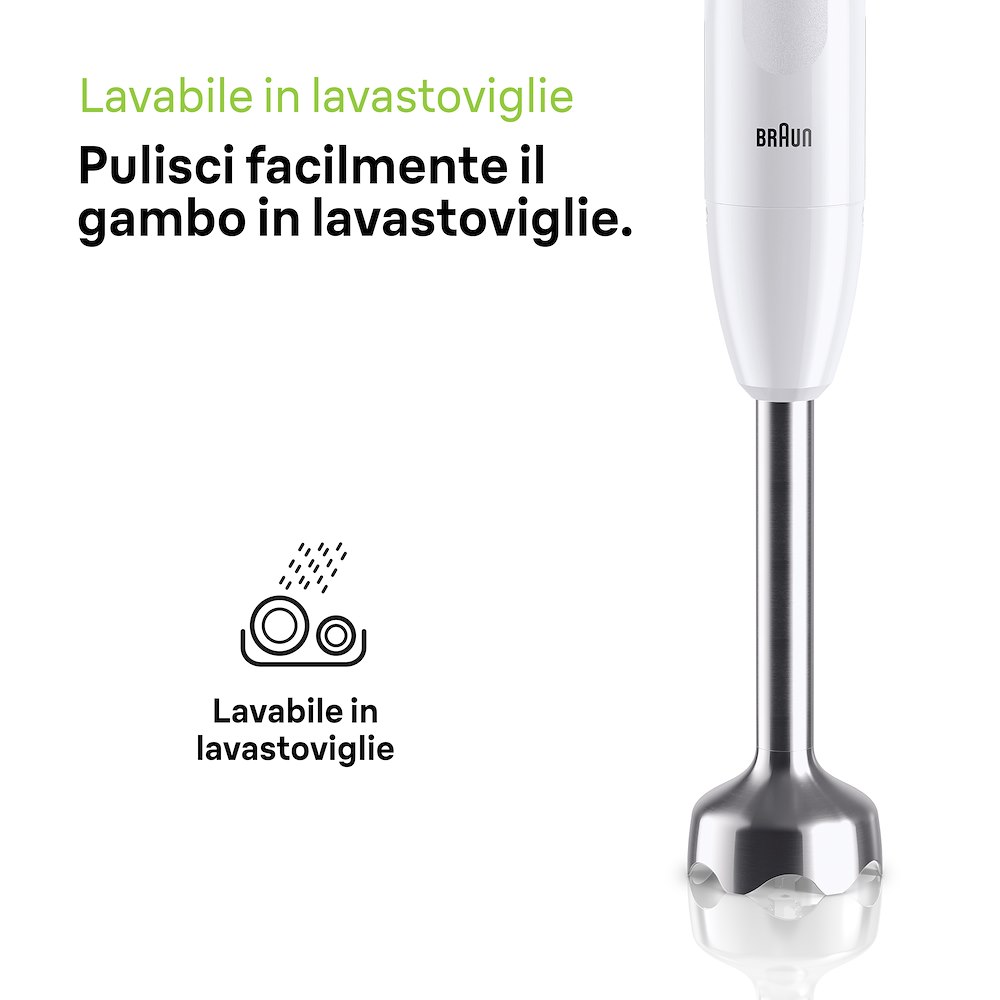 BRAUN MQ10202MWH - Stabmixer 450W mit Zubehör