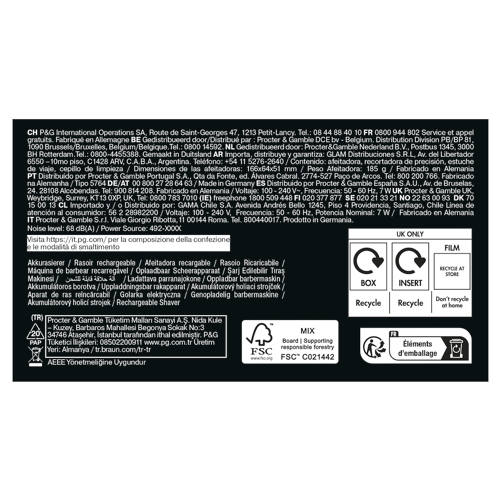 BRAUN 72C1200S - Elektrorasierer Gold