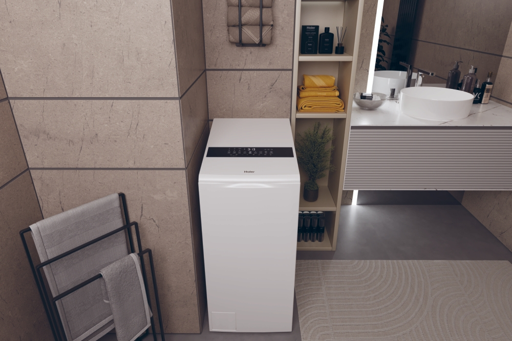 HAIER HW90BPD13386US - Toplader Waschmaschine 9kg mit Wi-Fi